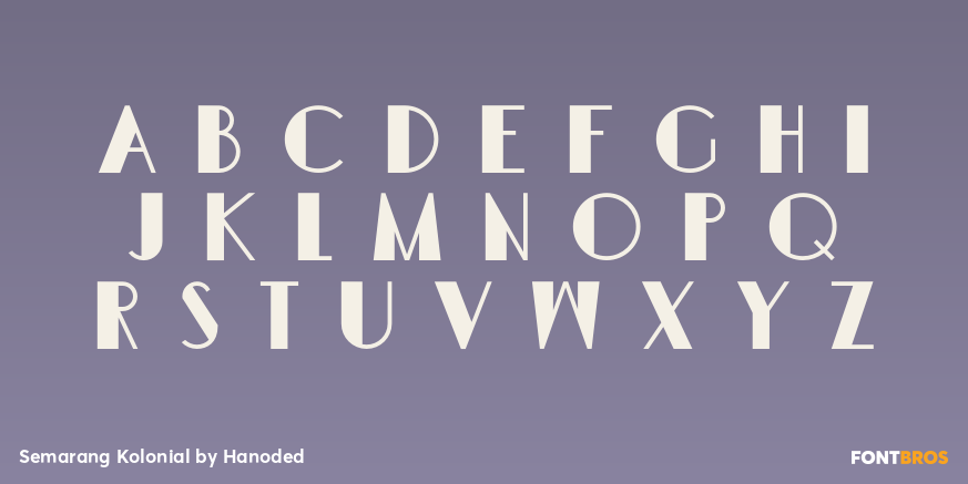 Semarang Kolonial Font Poster #2