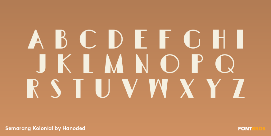 Semarang Kolonial Font Poster #3