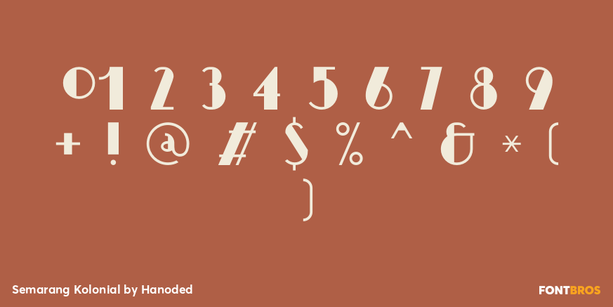 Semarang Kolonial Font Poster #4