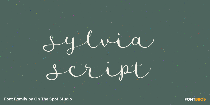 Sylvia Script Font Family Poster