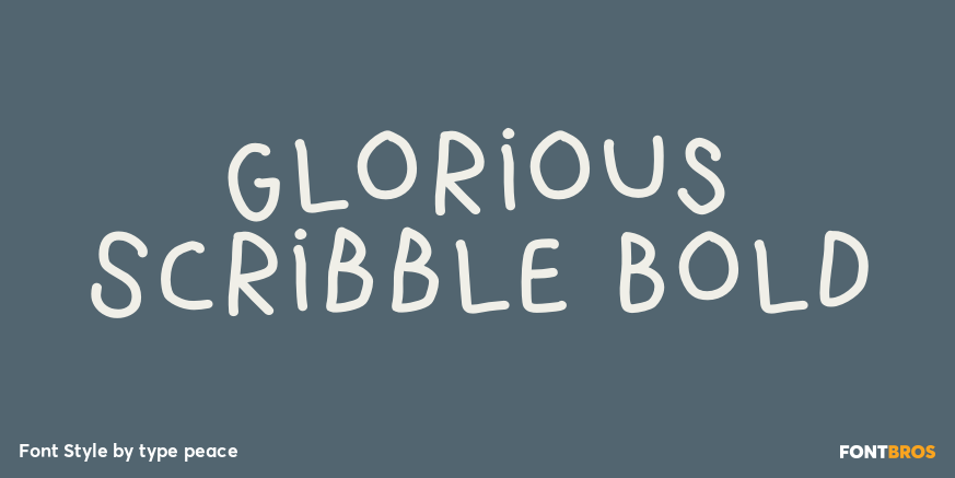 Glorious Scribble Bold Poster