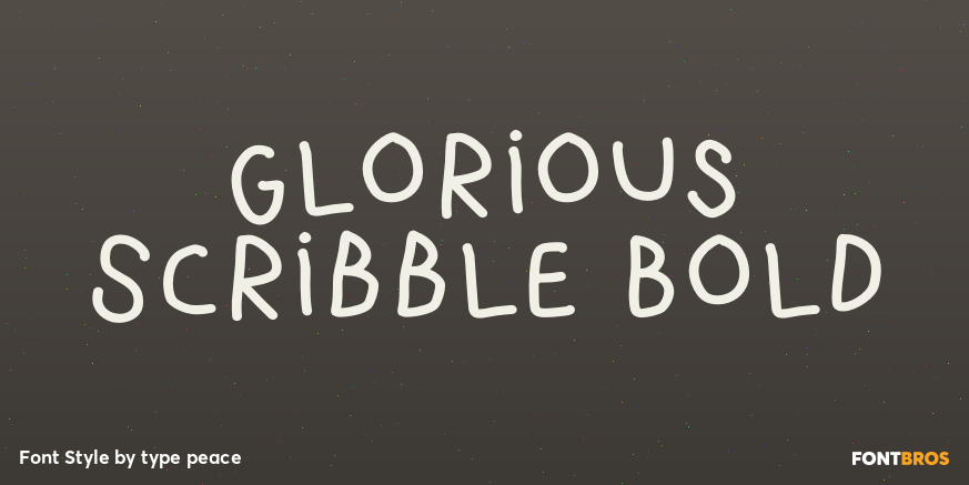 Glorious Scribble Bold Poster