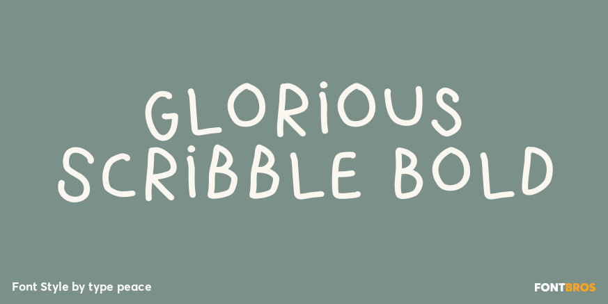 Glorious Scribble Bold Poster