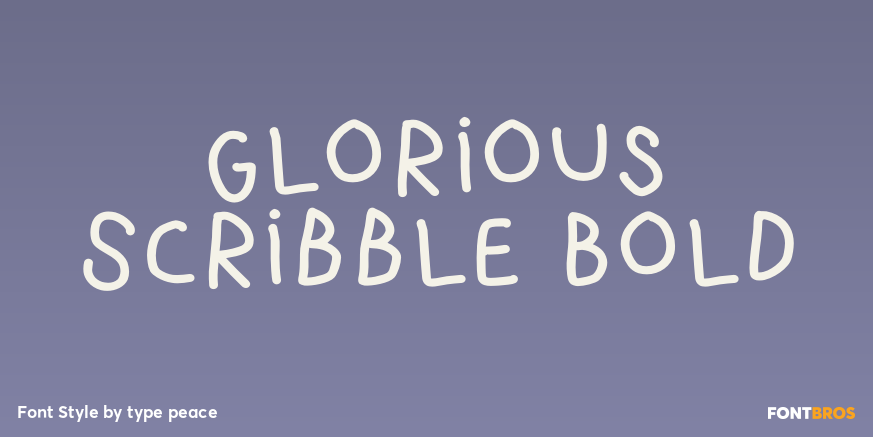 Glorious Scribble Bold Poster