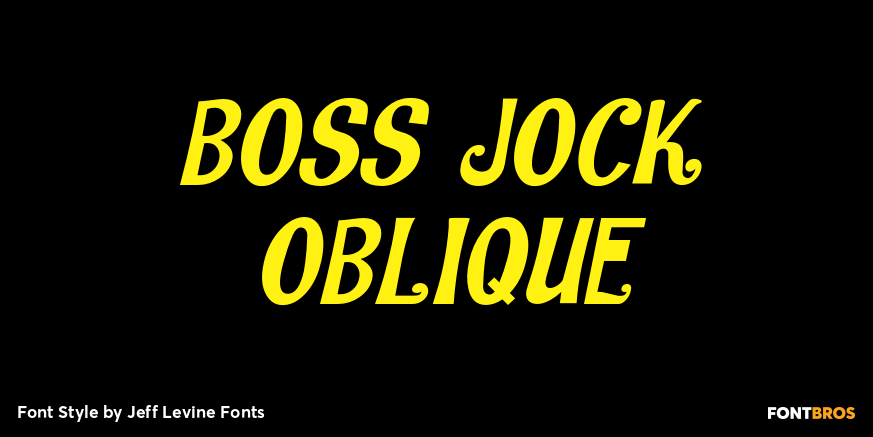 Boss Jock Oblique Poster