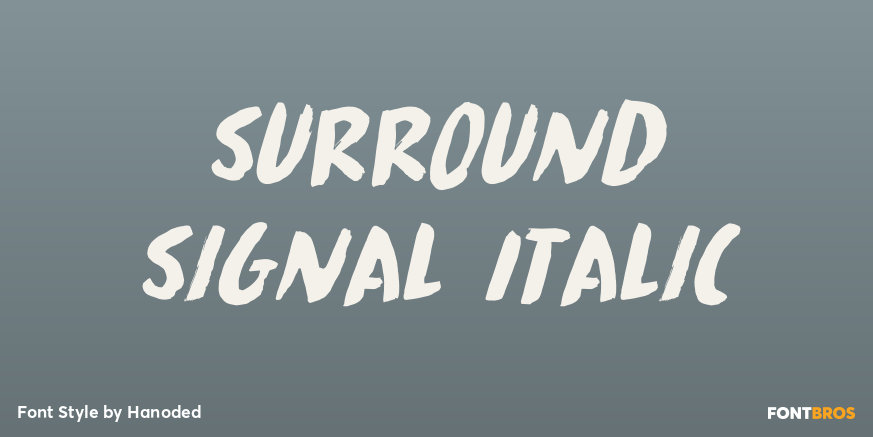 Surround Signal Italic Poster