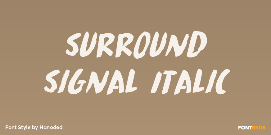 Surround Signal Italic Poster