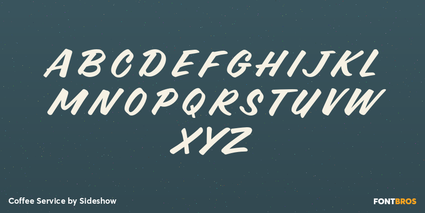 Coffee Service Font Poster #2