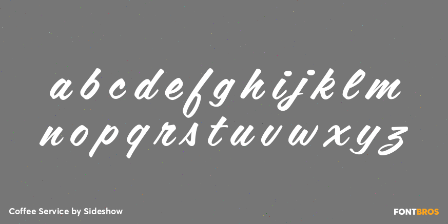 Coffee Service Font Poster #3
