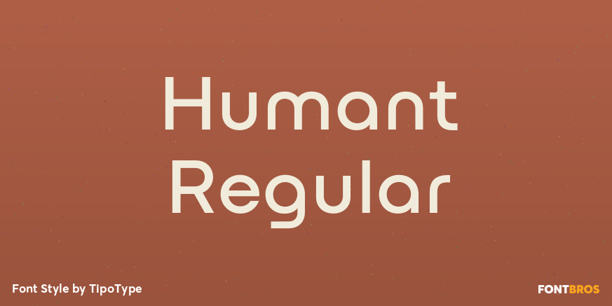 Humant Regular Font Poster #1