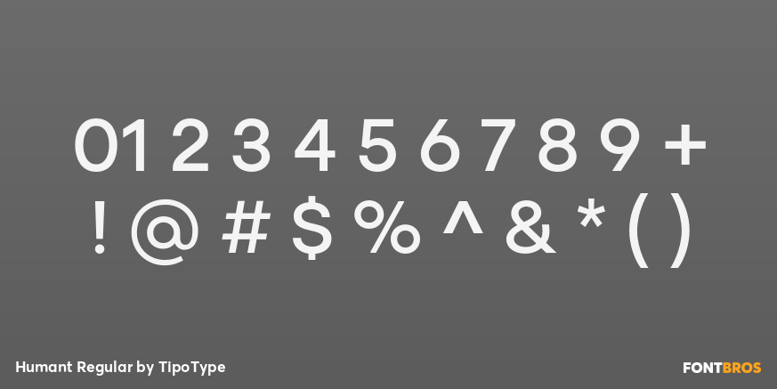 Humant Regular Font Poster #4