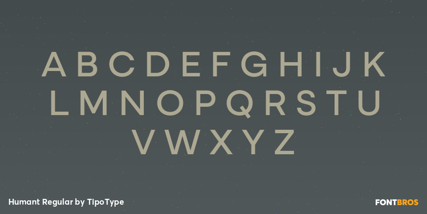 Humant Regular Font Poster #2