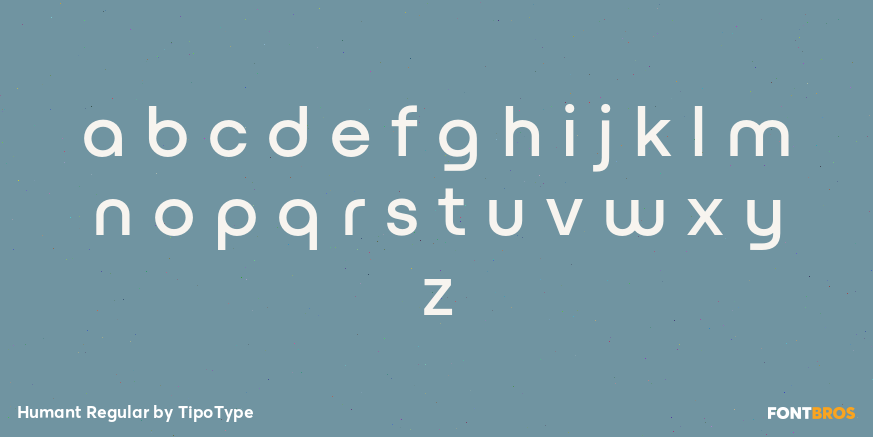 Humant Regular Font Poster #3