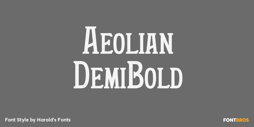 Aeolian DemiBold Poster