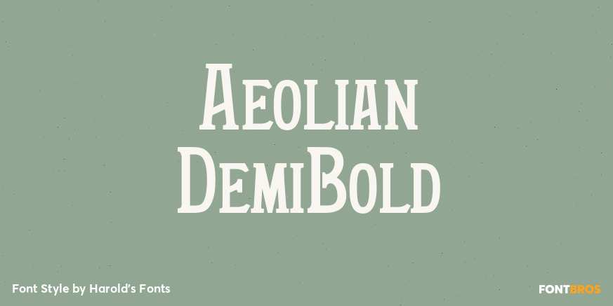 Aeolian DemiBold Poster