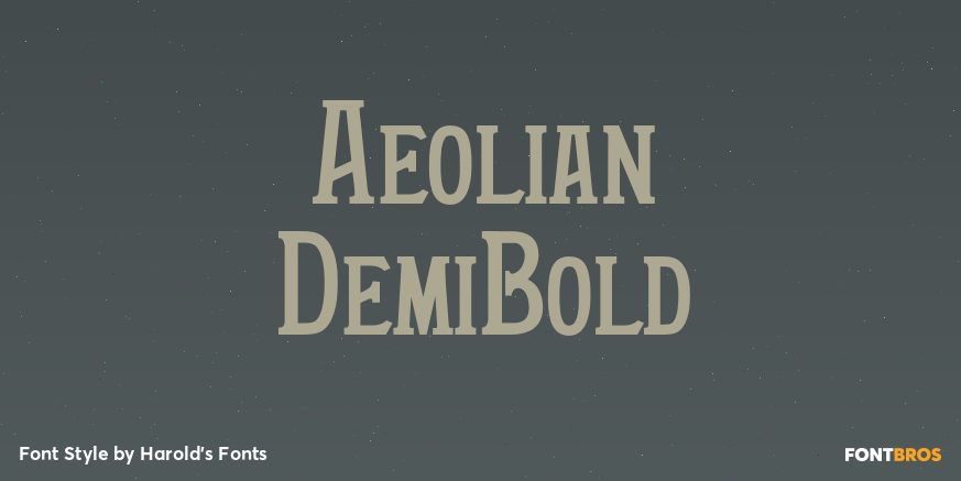 Aeolian DemiBold Poster