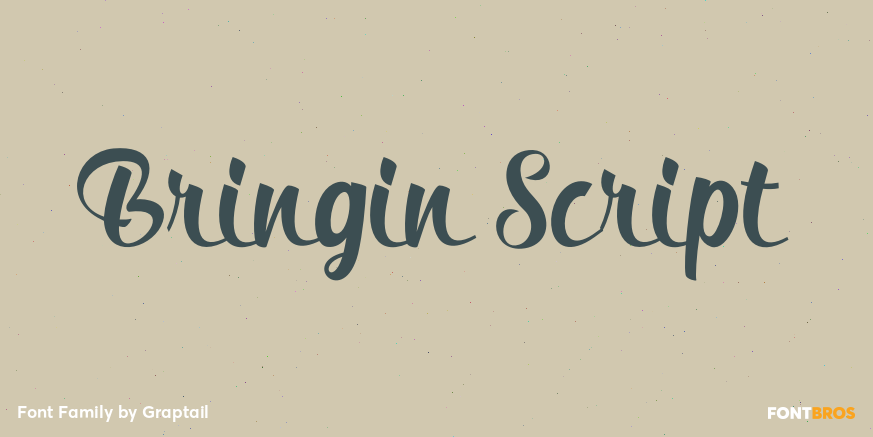 Bringin Script Font Poster #1