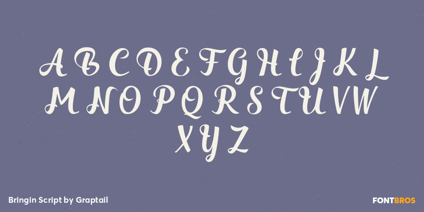 Bringin Script Font Poster #2