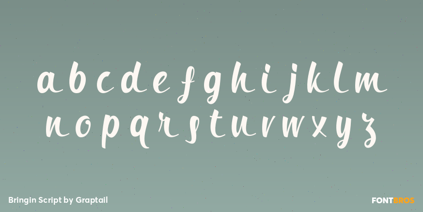 Bringin Script Font Poster #3