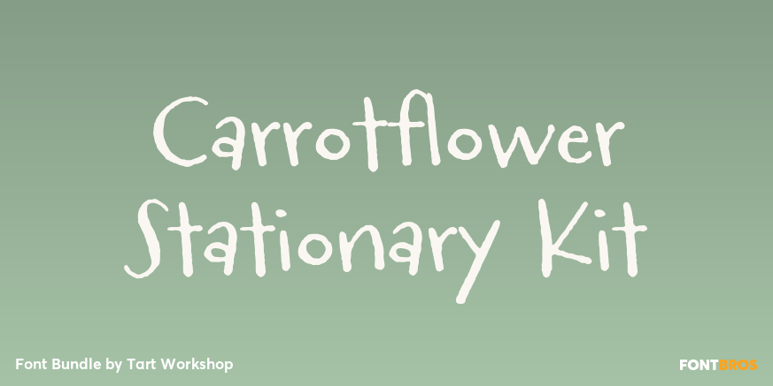 Carrotflower Stationary Kit Font Poster #1