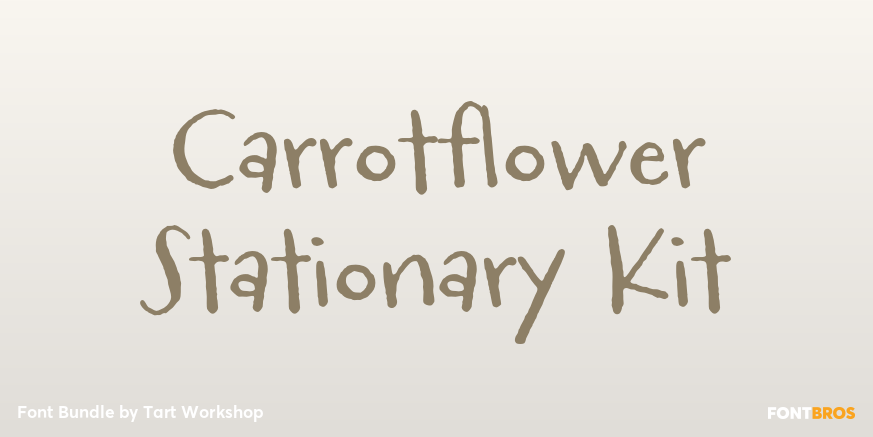 Carrotflower Stationary Kit Poster