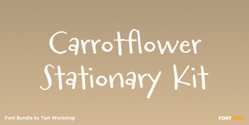 Carrotflower Stationary Kit Font Poster #1