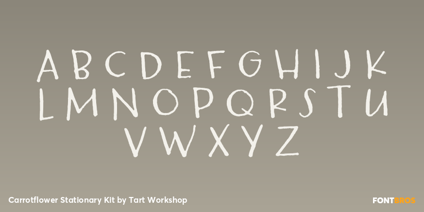 Carrotflower Stationary Kit Font Poster #1