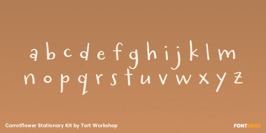 Carrotflower Stationary Kit Font Poster #1