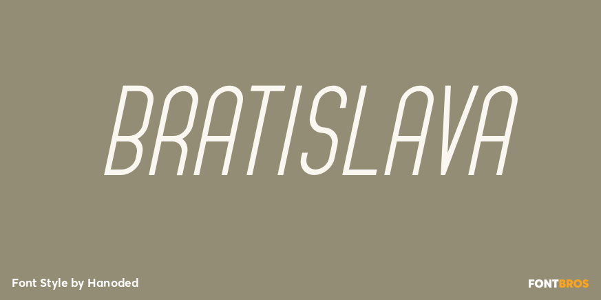 Bratislava Font Poster #1