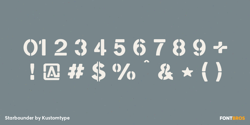 Starbounder Font Poster #4