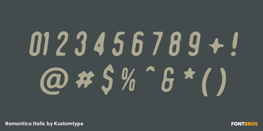 Romantico Italic Font Poster #1