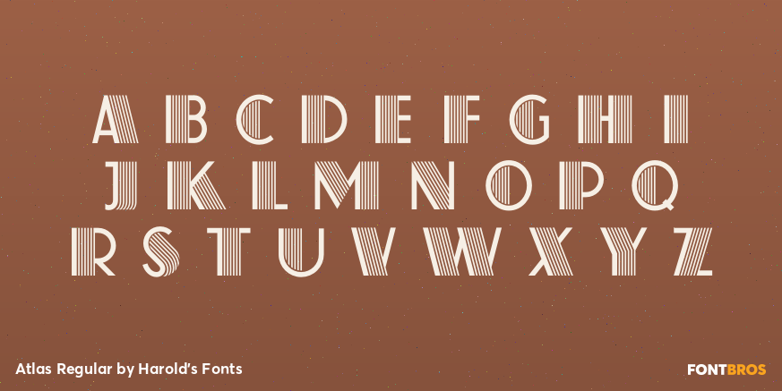 Atlas Regular Font Poster #2