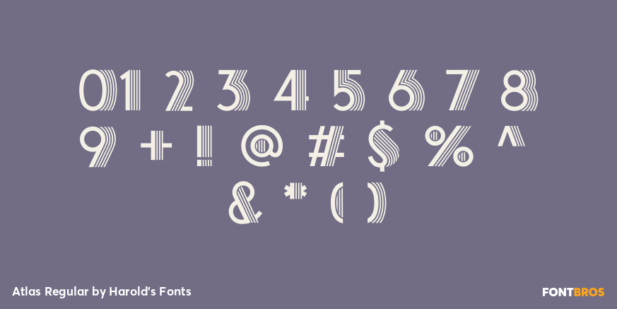 Atlas Regular Font Poster #4