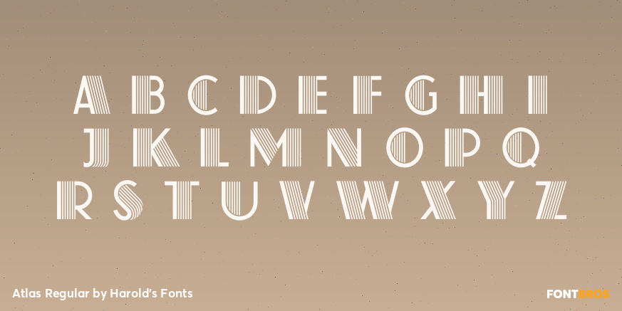 Atlas Regular Font Poster #1