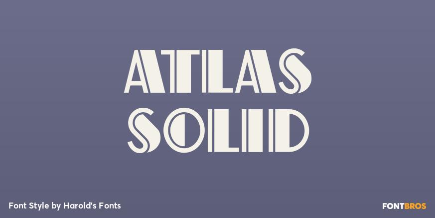 Atlas Solid Poster