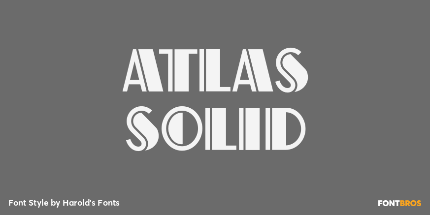 Atlas Solid Poster
