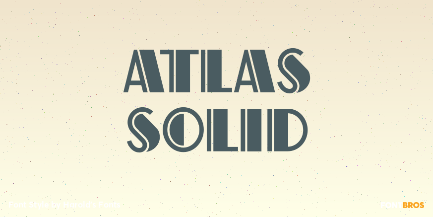 Atlas Solid Poster