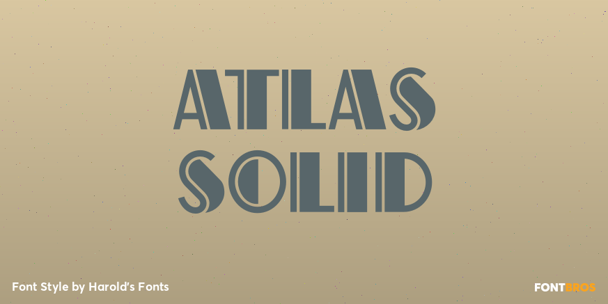 Atlas Solid Poster