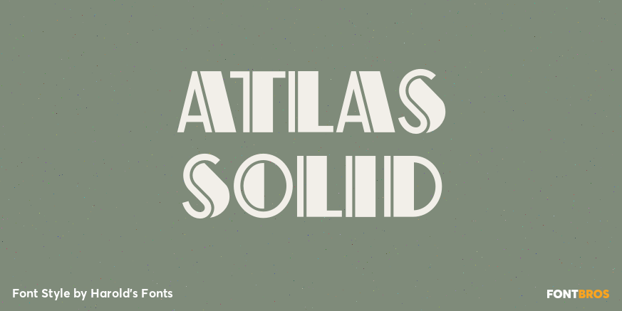 Atlas Solid Poster
