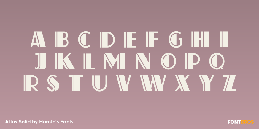 Atlas Solid Font Poster #3