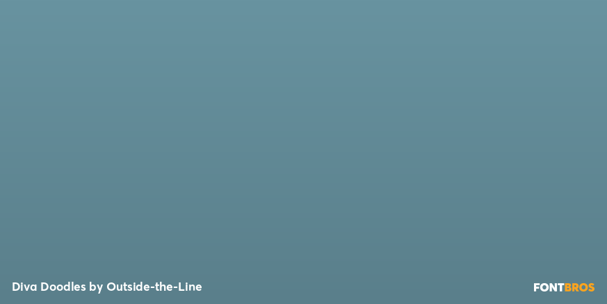 Diva Doodles Font Poster #4