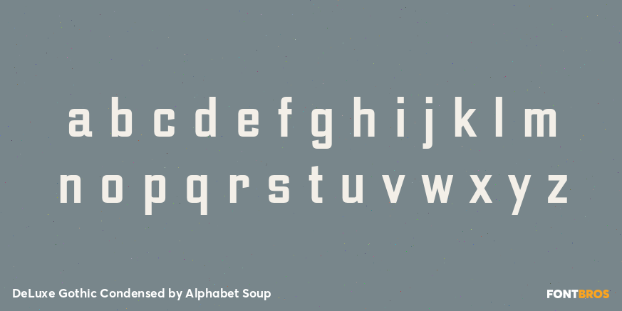 DeLuxe Gothic Condensed Font Poster #3