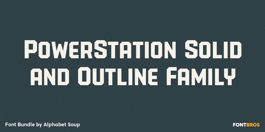 PowerStation Solid and Outline Family Poster