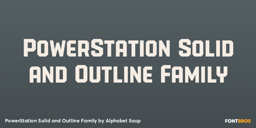 PowerStation Solid and Outline Family Poster