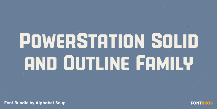 PowerStation Solid and Outline Family Poster