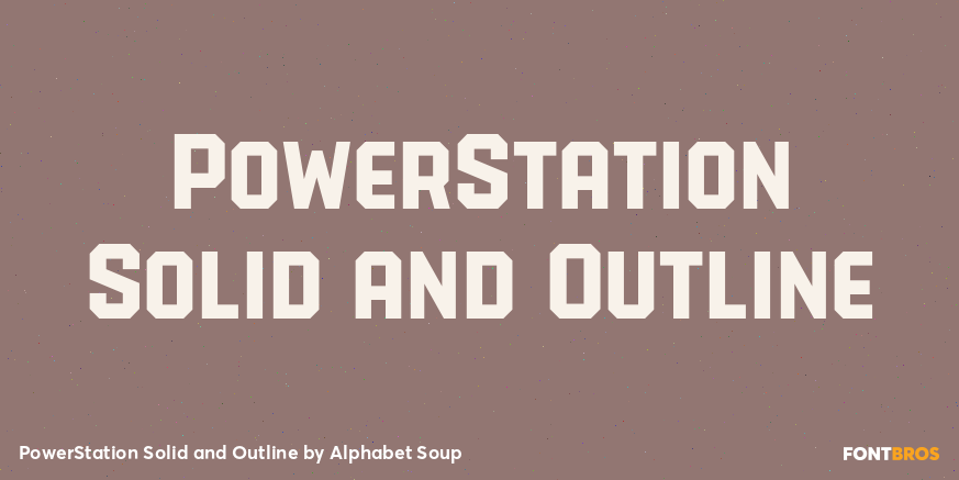 PowerStation Solid and Outline Poster