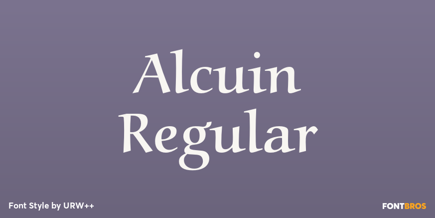 Alcuin Regular Poster