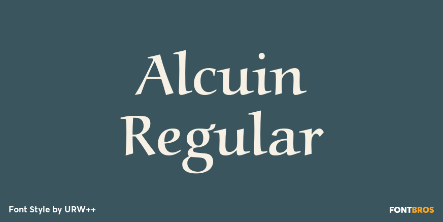 Alcuin Regular Poster