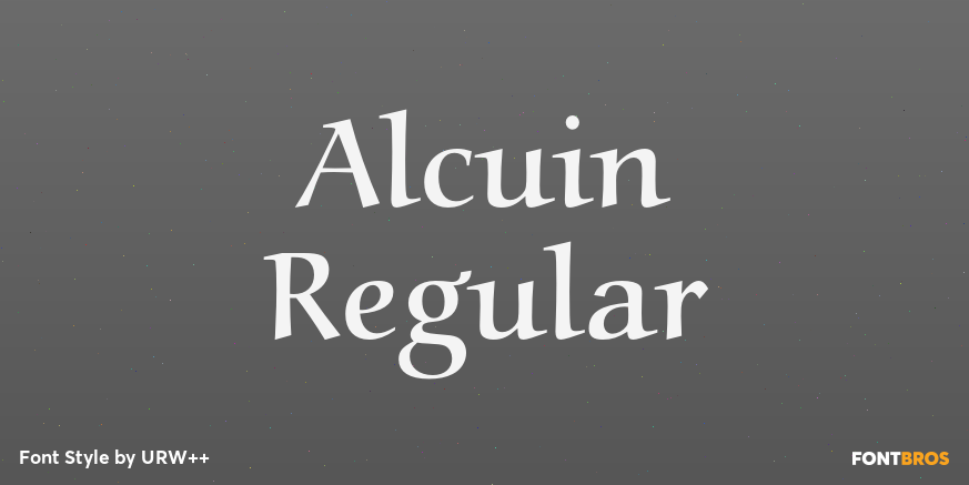 Alcuin Regular Poster
