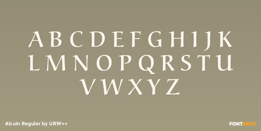 Alcuin Regular Font Poster #2